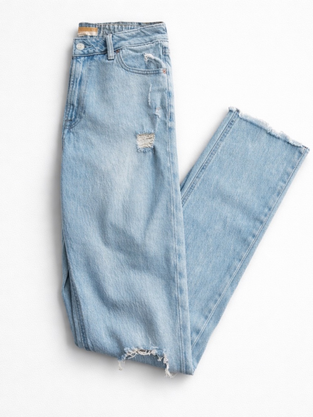 Light Blue Distressed Women Jeans